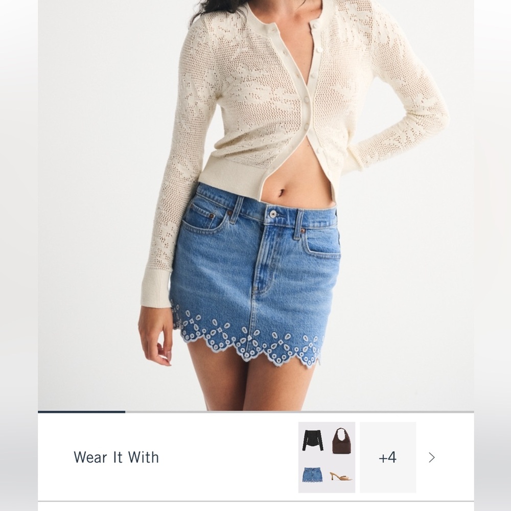 Abercrombie denim skirt set - Picture 3 of 4